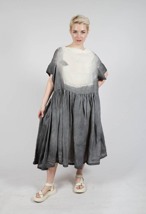 Pleat Skirt Dress in Asteroid Pigment