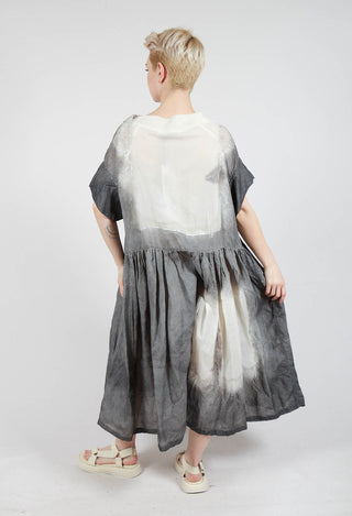 Pleat Skirt Dress in Asteroid Pigment