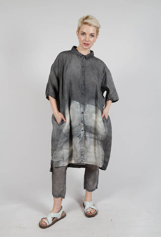 Shirt Dress in Asteroid Pigment