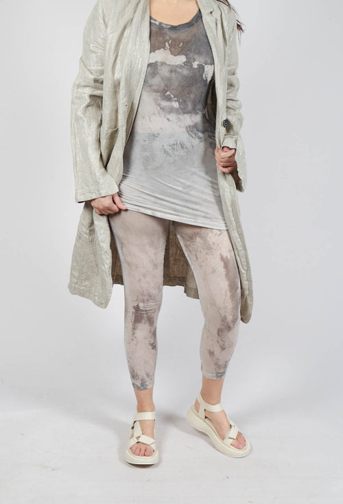 Sheer Print Leggings in Asteroid Pigment