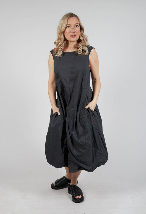 Sleeveless Balloon Dress in Asteroid