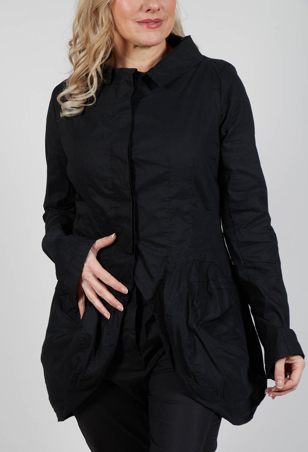 Feature Pocket Jacket in Black