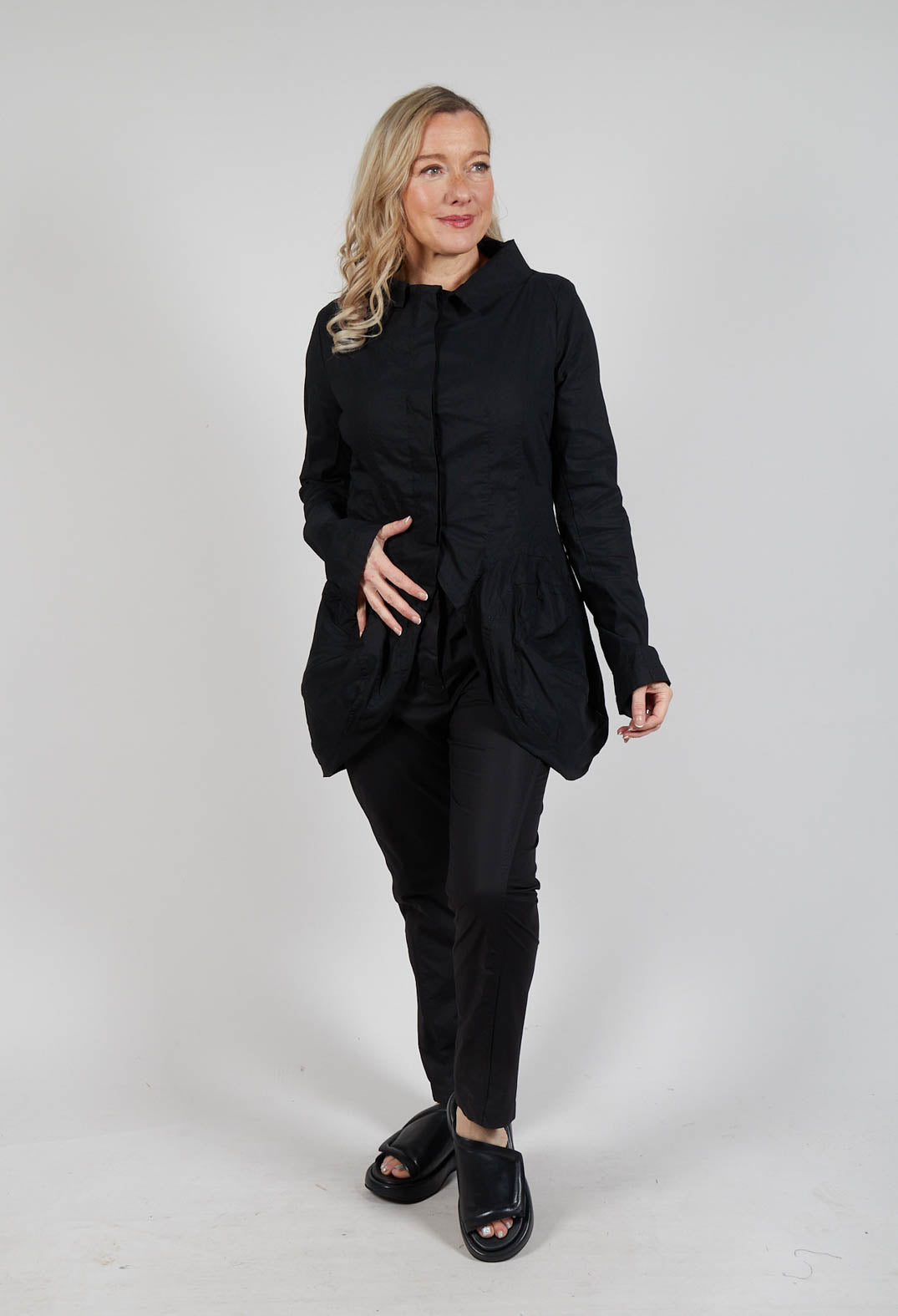 Feature Pocket Jacket in Black