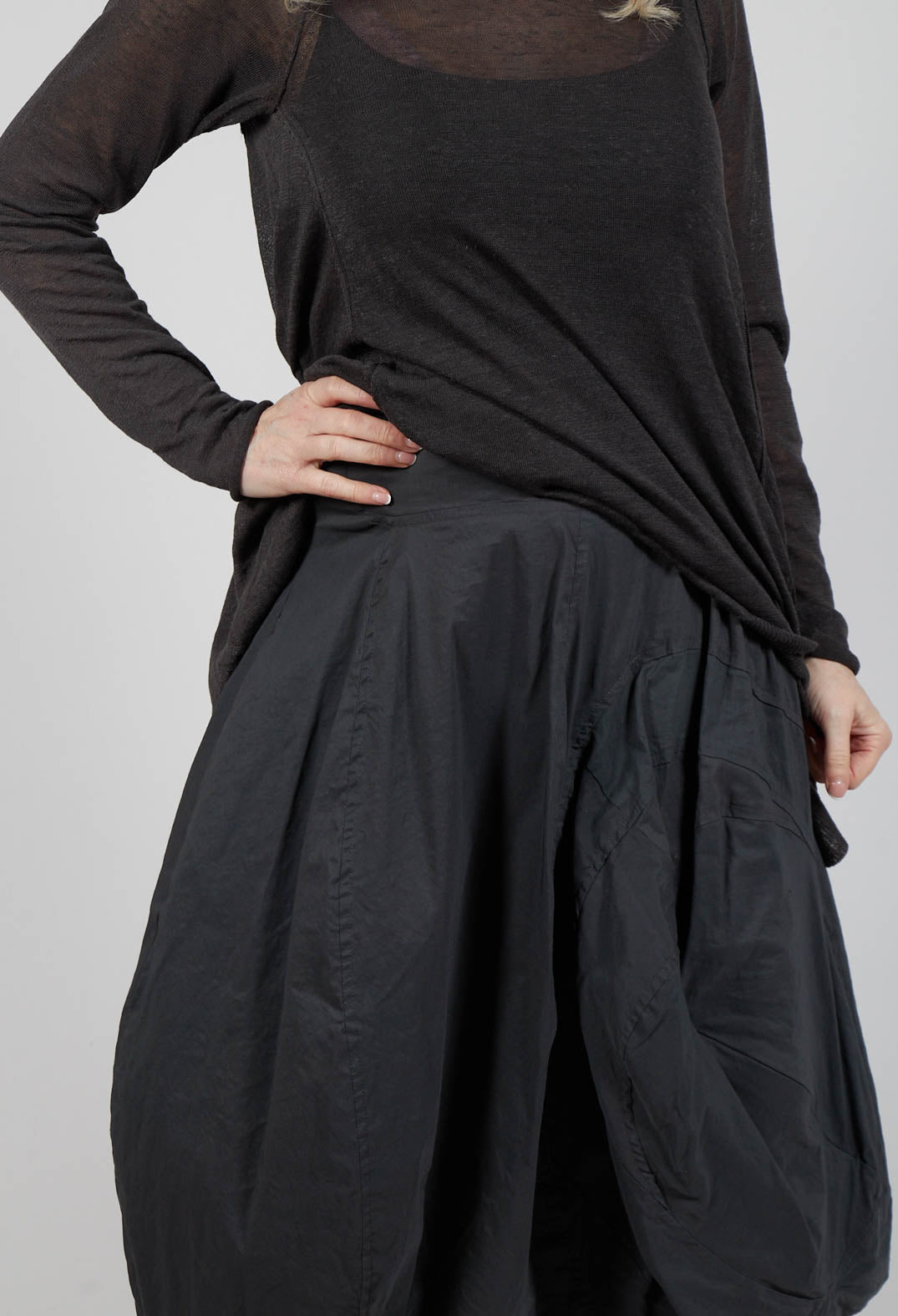 Oversized Pocket Skirt in Asteroid