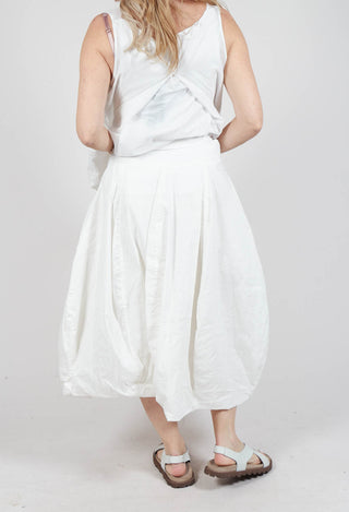 Oversized Pocket Skirt in Starwhite