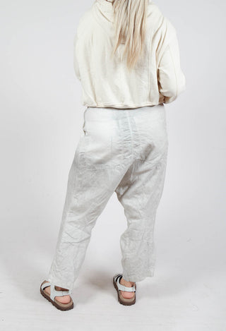 Linen Trousers in Moon Pigment