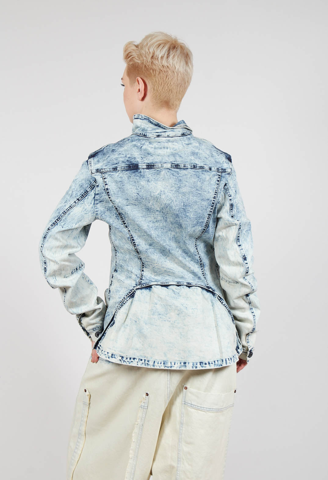 Tailored Denim Jacket in Bleachwash