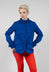 Fitted Button-Down Jacket in Royal