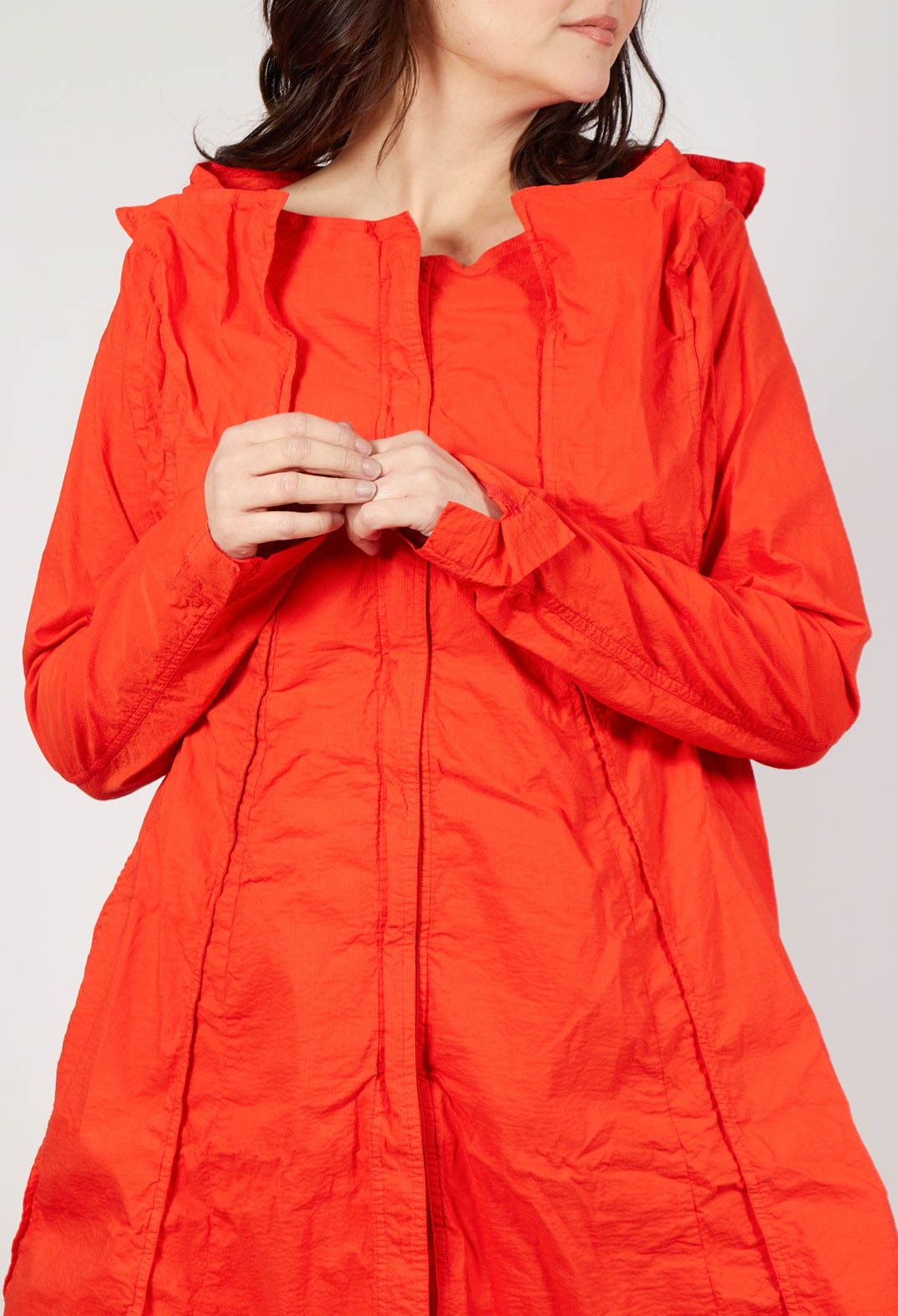 A-Line Structured Jacket in Mandarine