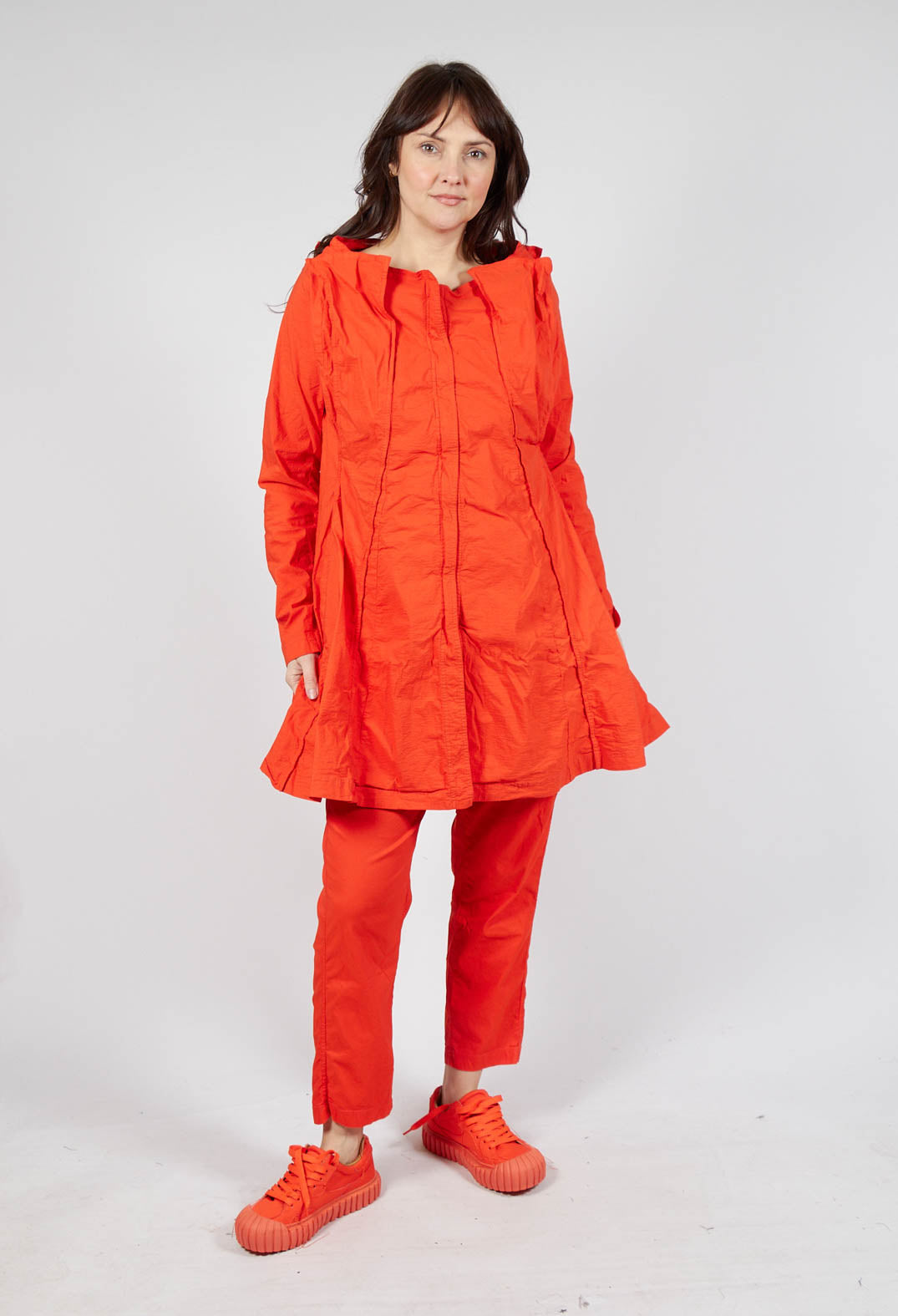 A-Line Structured Jacket in Mandarine