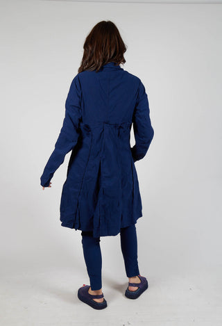 A-Line Structured Coat in Ocean