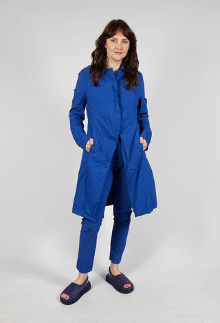 A-Line Structured Coat in Royal