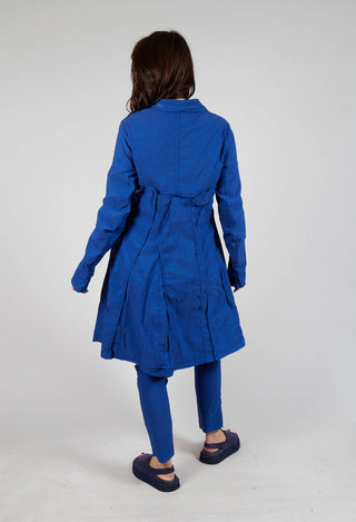 A-Line Structured Coat in Royal