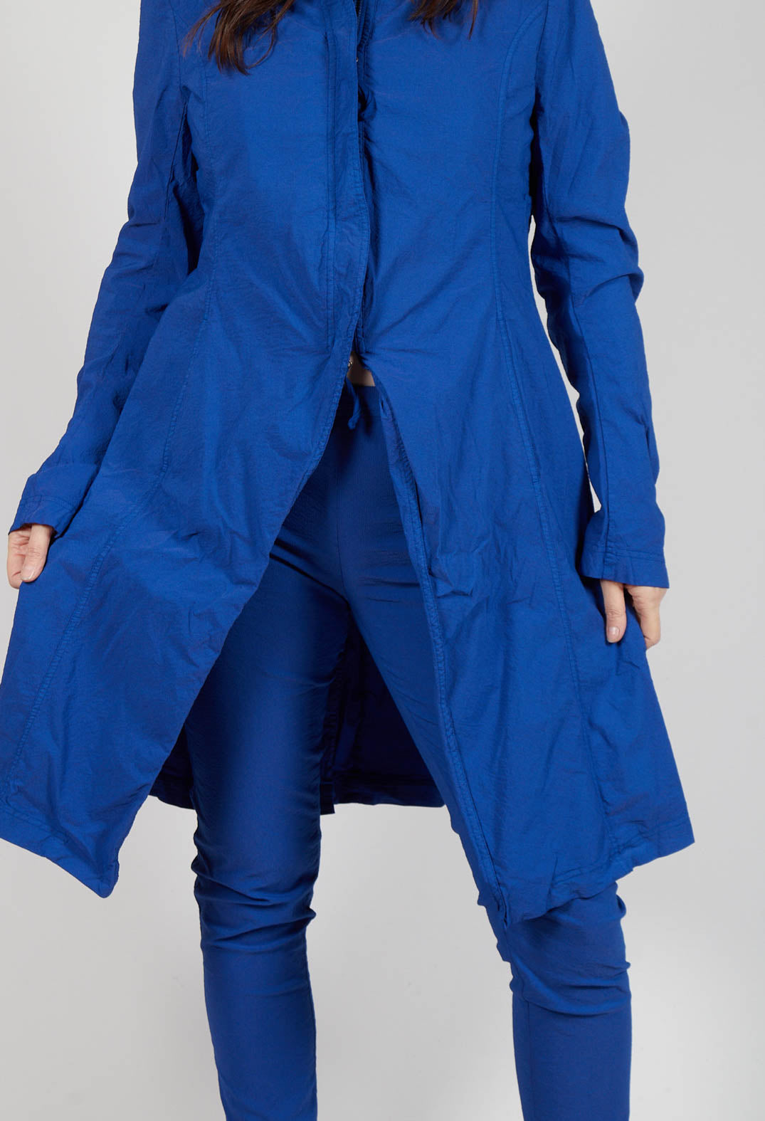 A-Line Structured Coat in Royal