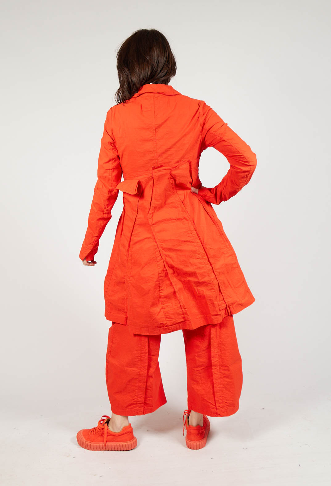 A-Line Structured Coat in Mandarine