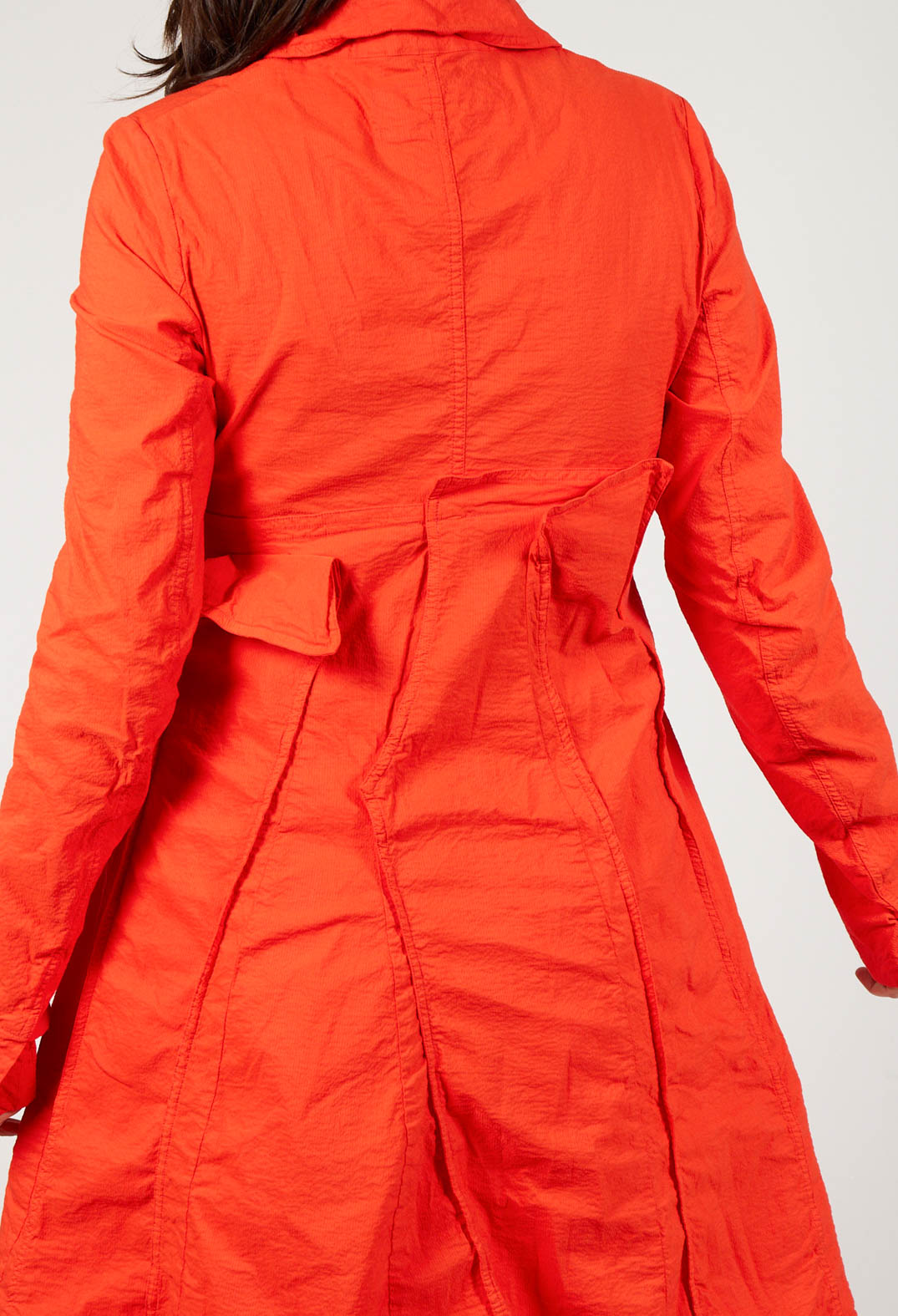 A-Line Structured Coat in Mandarine