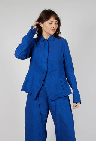 Tailored Half-Zip Jacket in Royal