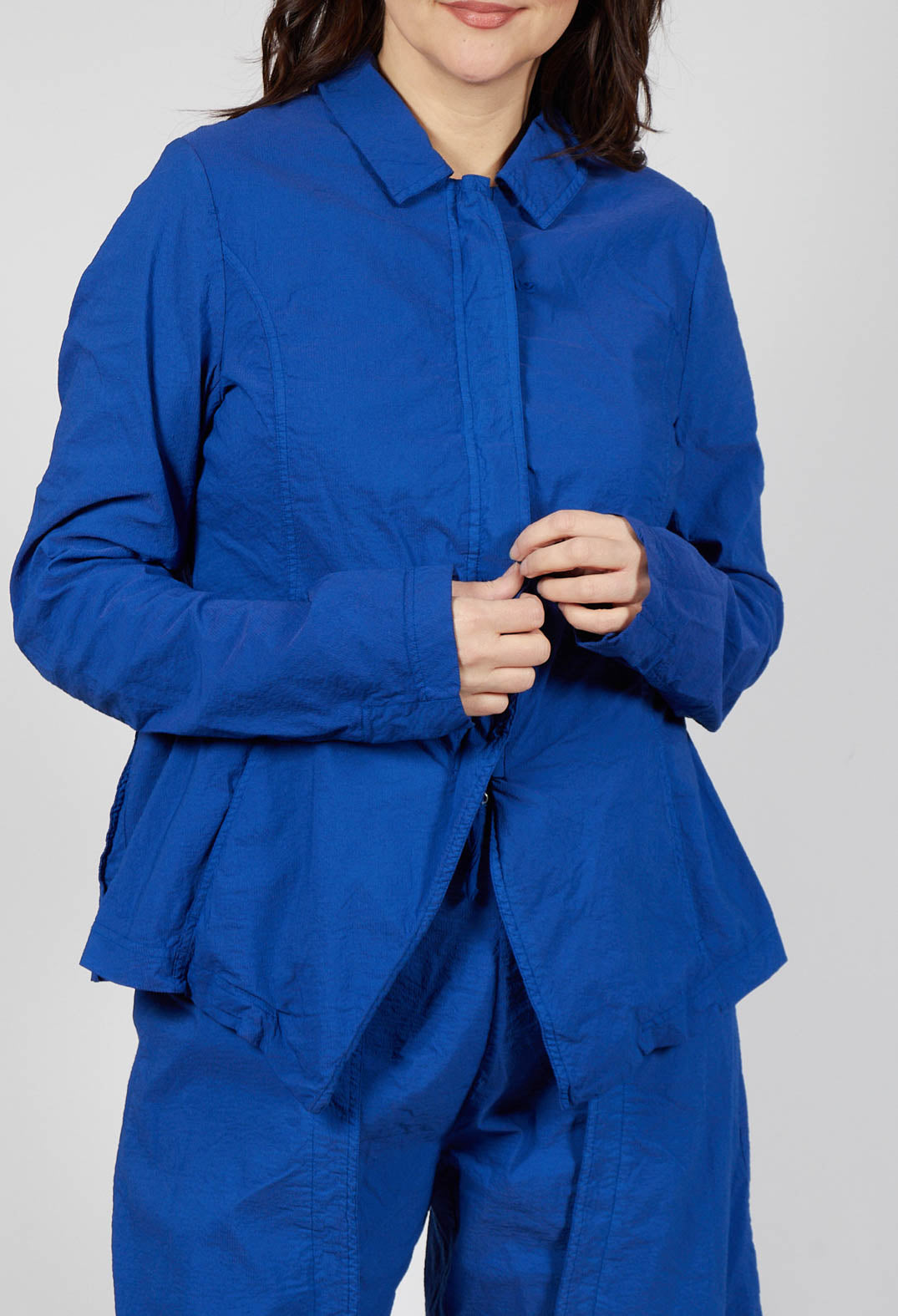 Tailored Half-Zip Jacket in Royal