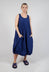 Balloon-Shaped Dress with Pull Toggle Hemline in Ocean