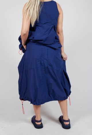 Pull Toggle Hemline Skirt in Ocean