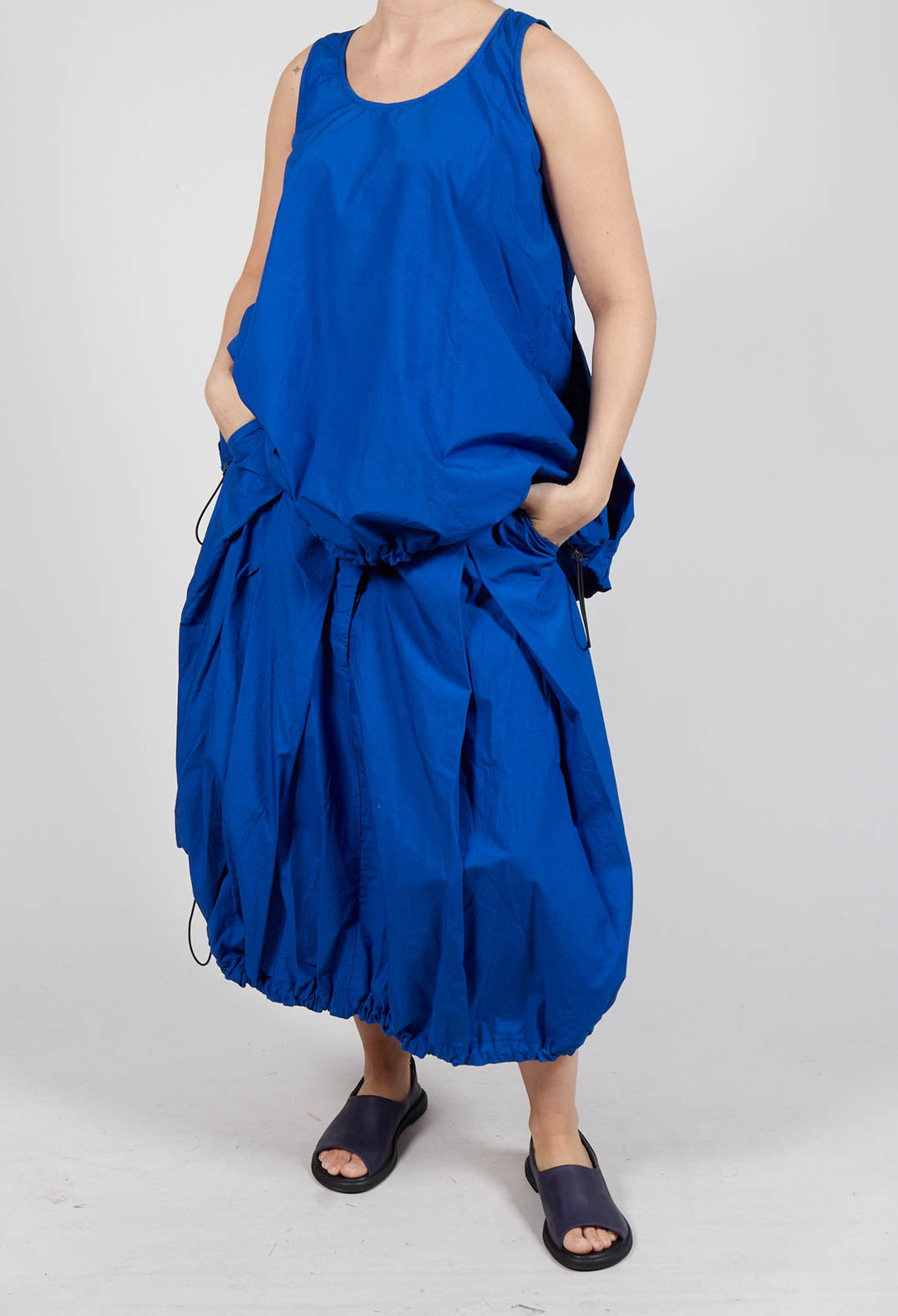 Pull Toggle Hemline Skirt in Royal