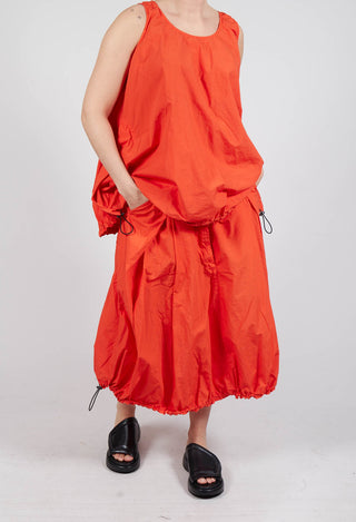 Pull Toggle Hemline Skirt in Mandarine