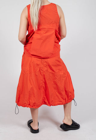 Pull Toggle Hemline Skirt in Mandarine