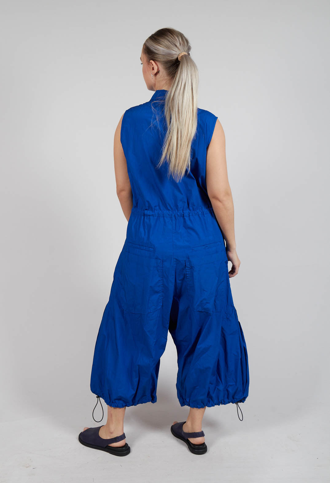 Pull Toggle Jumpsuit in Royal