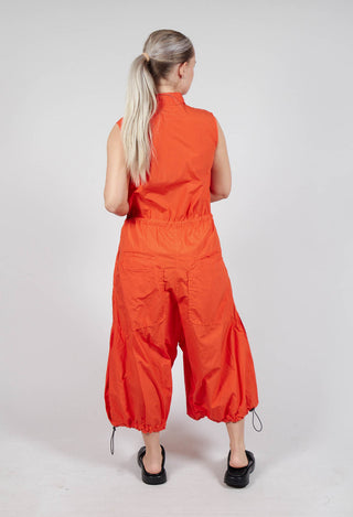 Pull Toggle Jumpsuit in Mandarine