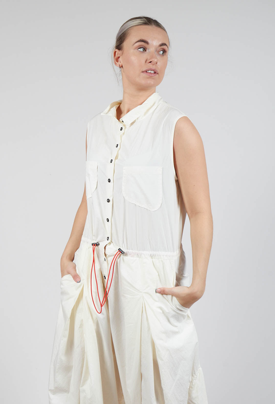 Pull Toggle Jumpsuit in Greige