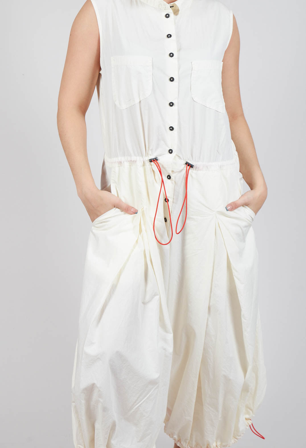 Pull Toggle Jumpsuit in Greige