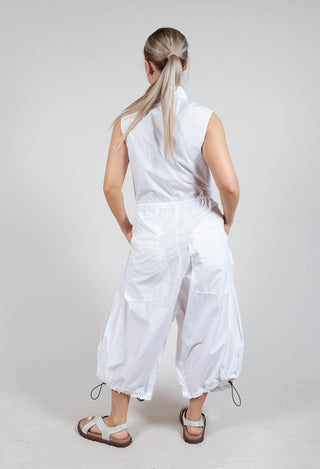 Pull Toggle Jumpsuit in Semi Bleach