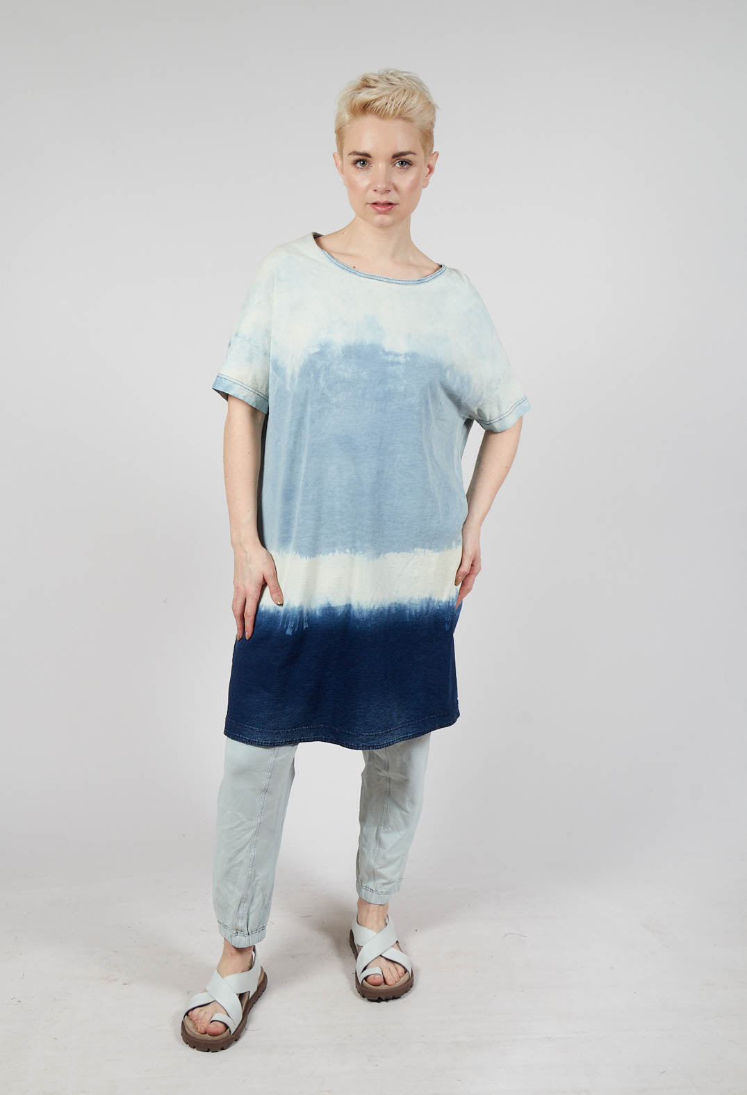 Oversized T-Shirt Dress in Bleachwash