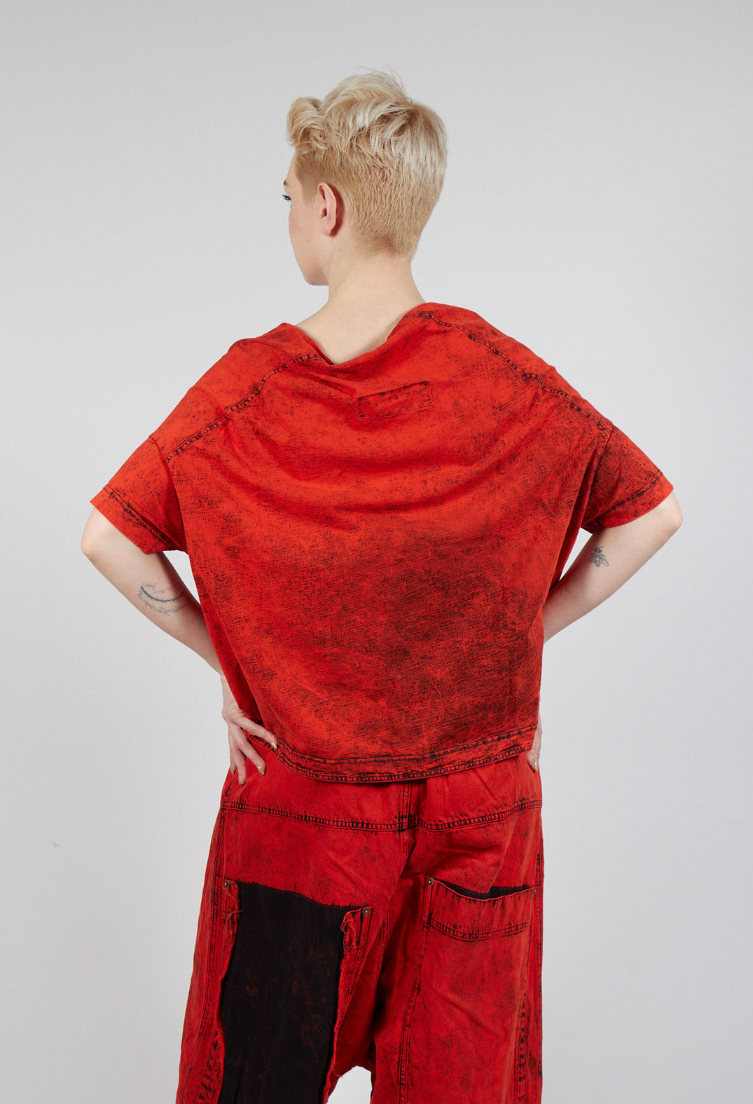 Oversized T-Shirt in Mandarine Dye