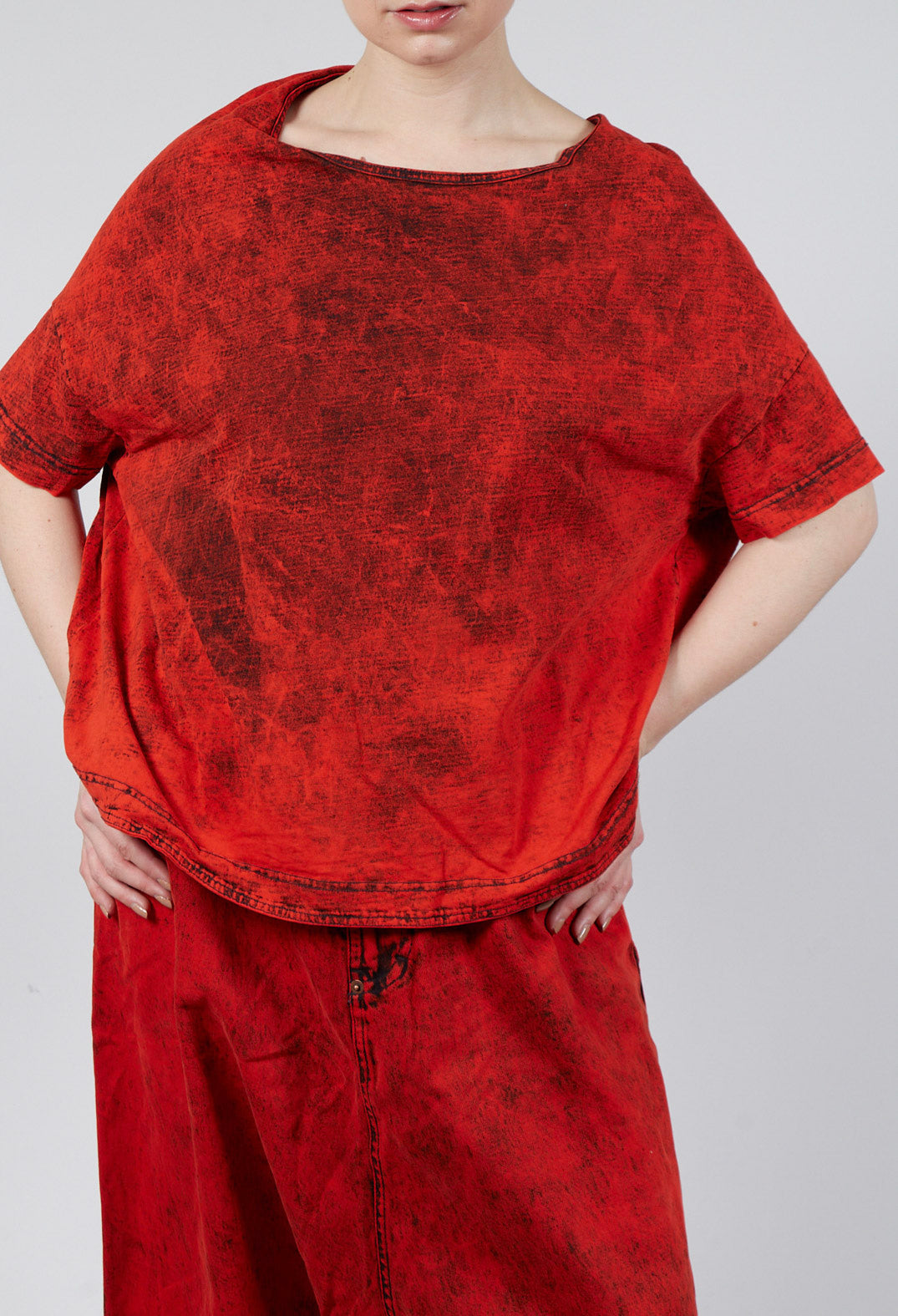 Oversized T-Shirt in Mandarine Dye