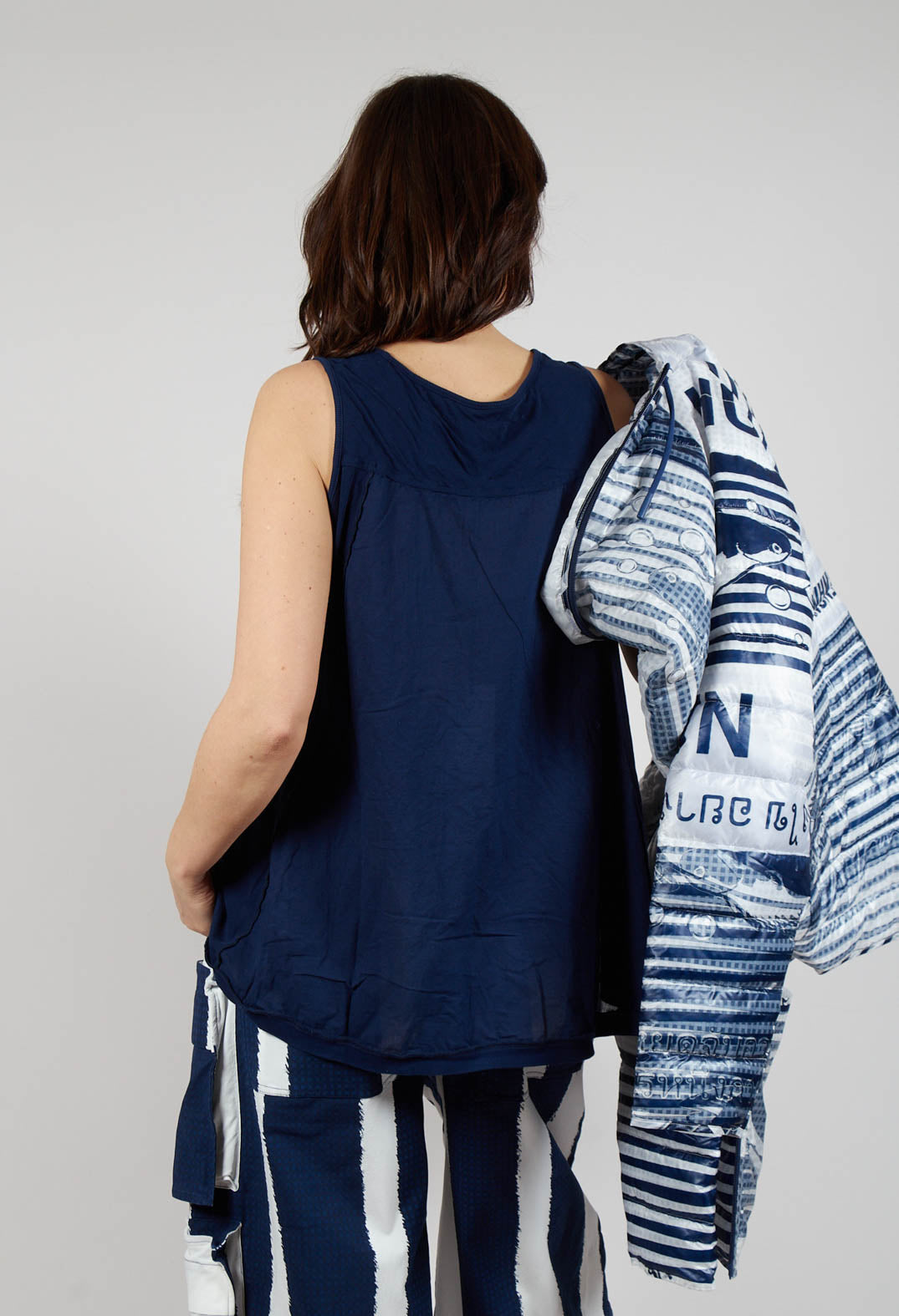 Jersey Tank Top in Navy