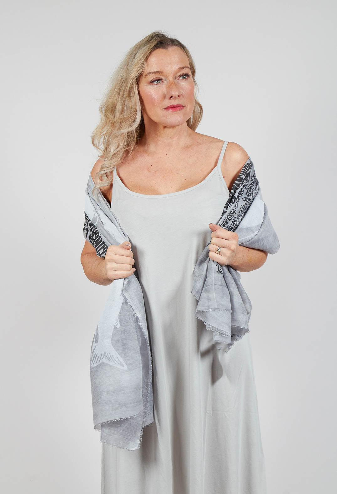 Jersey Slip Dress in Grey