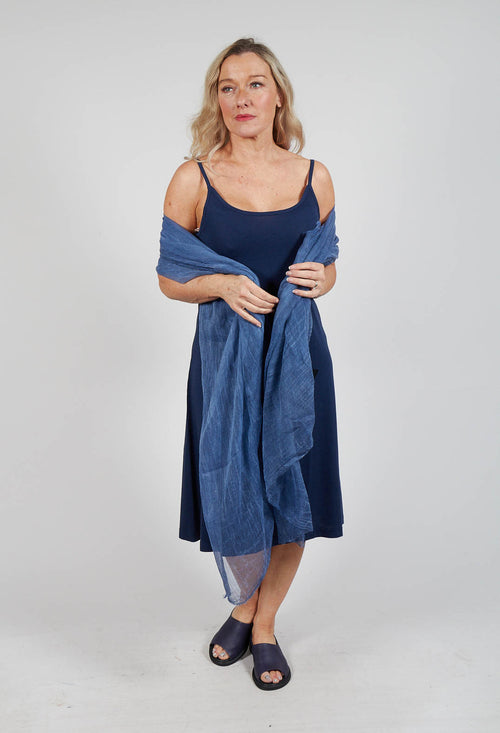 Jersey Slip Dress in Navy