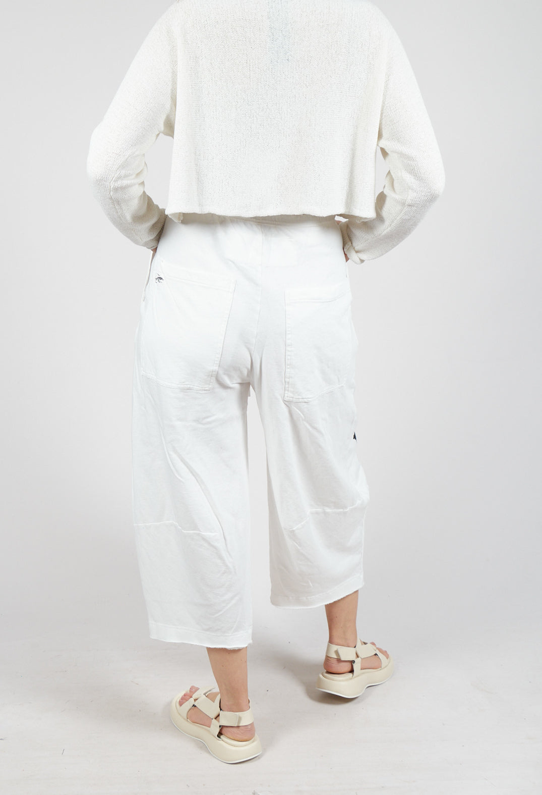 Jersey Joggers in Offwhite Print