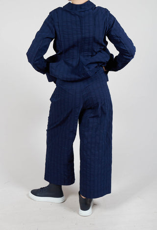 Tulip Hem Trousers in Navy