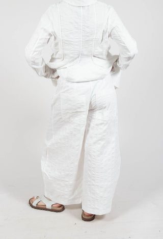 Tulip Hem Trousers in Offwhite