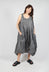 Sleeveless Dress with Balloon Hem in Black Cloud