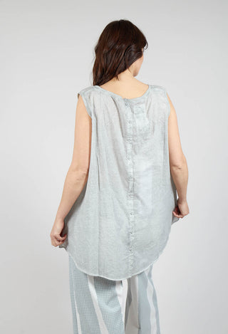 A-Line Sleeveless Top in Grey Cloud