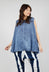 A-Line Sleeveless Top in Navy Cloud