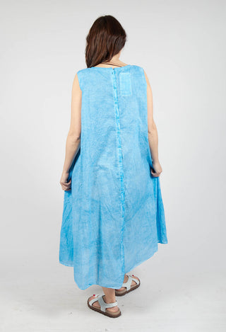 A-Line Sleeveless Dress in Malibu Cloud