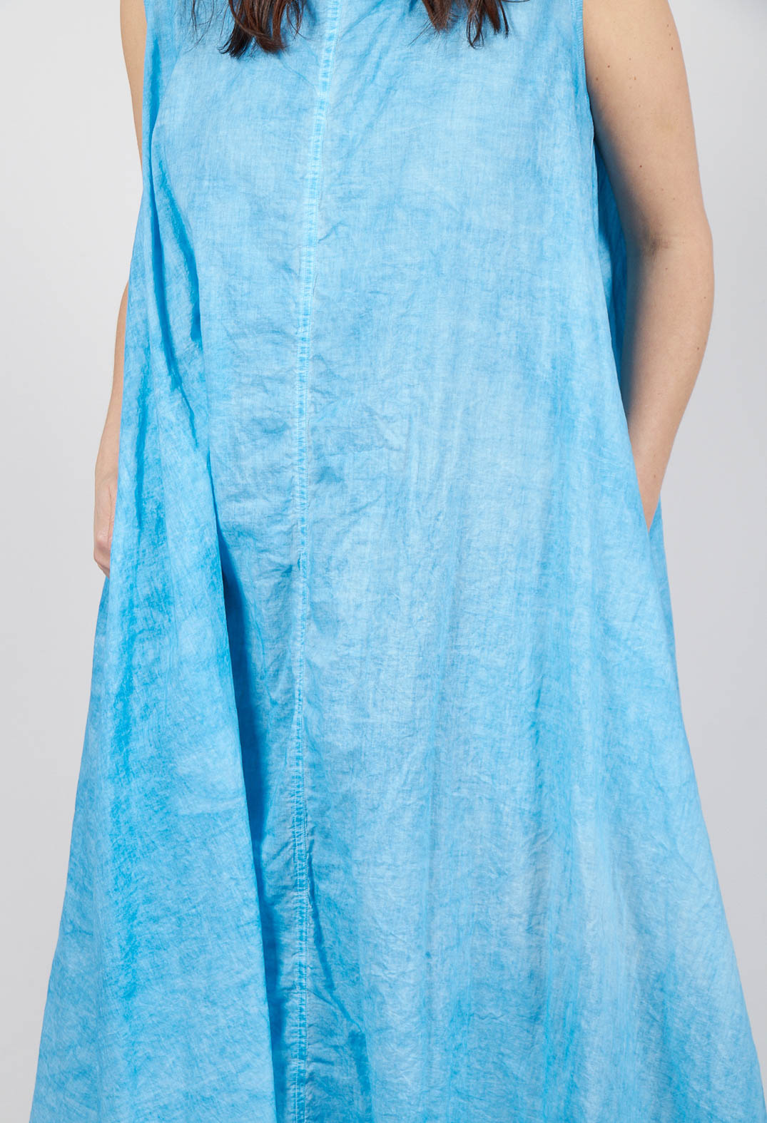 A-Line Sleeveless Dress in Malibu Cloud