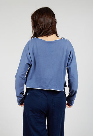 Cropped Pullover in Navy