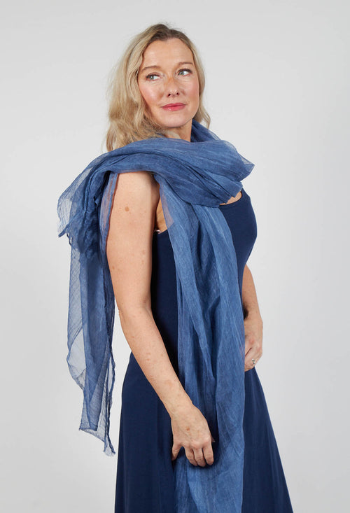 Lightweight Sheer Scarf in Navy