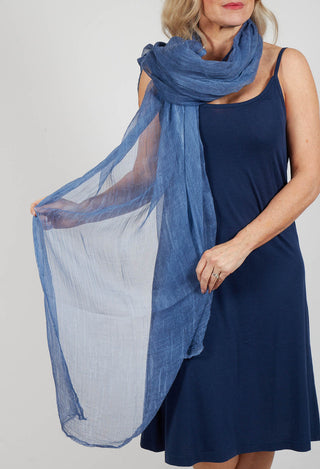 Lightweight Sheer Scarf in Navy