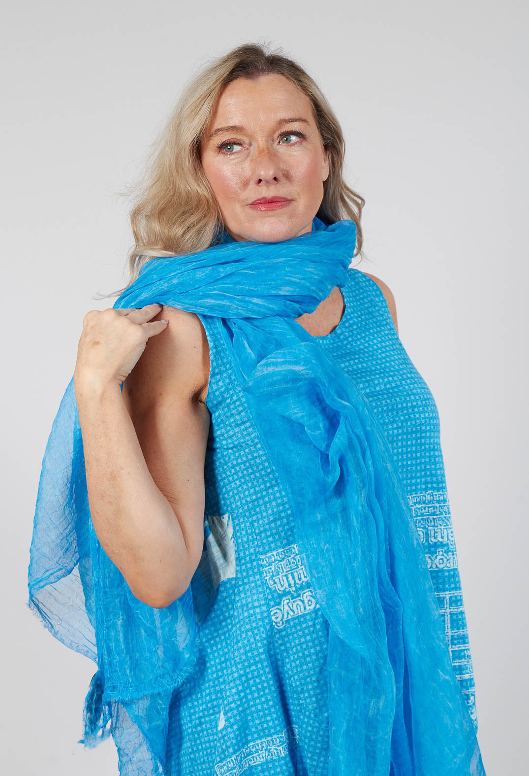 Lightweight Sheer Scarf in Malibu